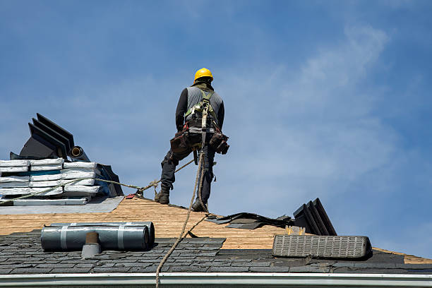Professional Roofing technician working in Central City, NE